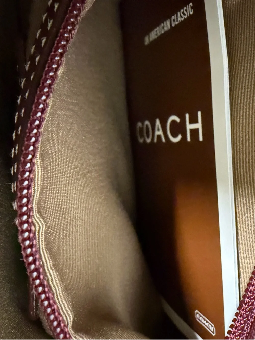 Coach Soho Buckle Shoulder Bag Red Brown Leather Y2K F1048-7540 - Picture 12 of 13